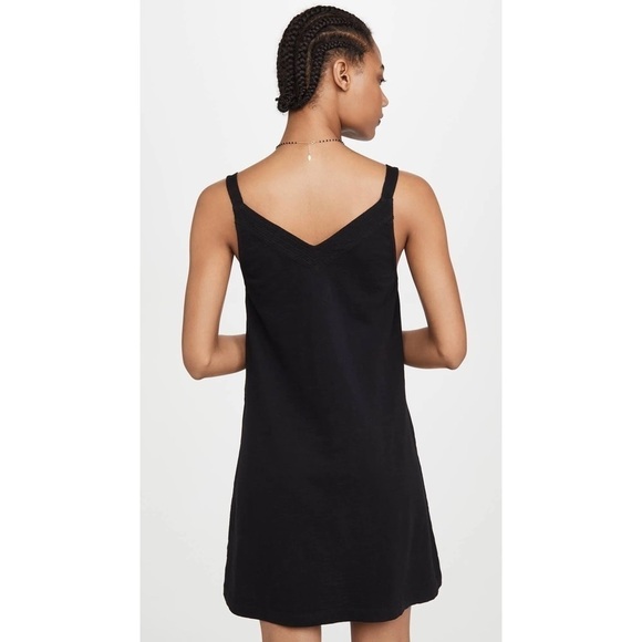 NATION LTD LARKIN A-LINE MINI DRESS IN JET BLACK - Picture 3 of 11